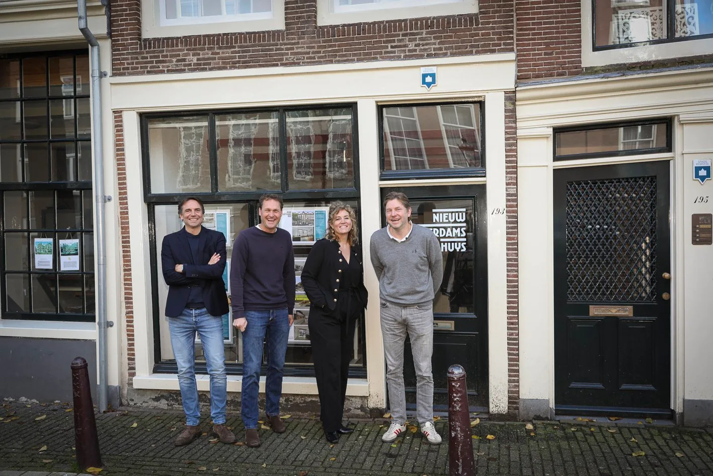 Het team van Nieuw Amsterdams Huys, makelaars Amsterdam